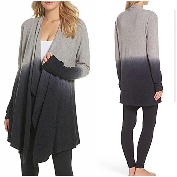 Barefoot Dreams Ombré Waterfall Cardigan Sweater - Picture 1 of 9
